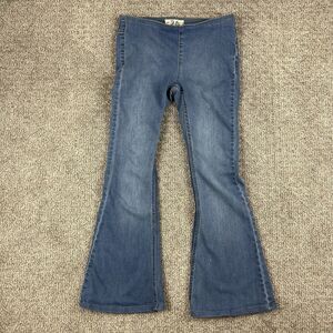 We The Free Jeans Womens 26 Flare Pull On Stretch Boho Festival Retro 70s
